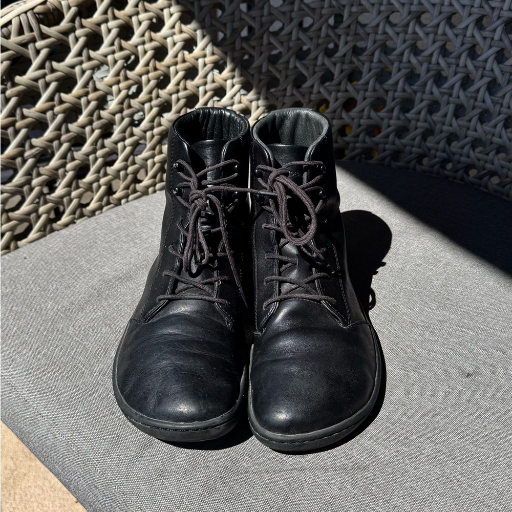Vivo Barefoot Black Leather Boots